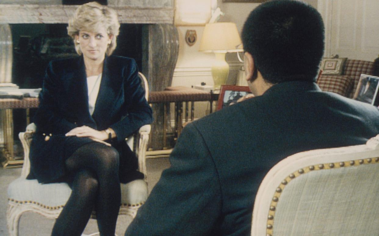 Diana, Princess of Wales during her 1995 Panorama interview with Martin Bashir - Tim Graham /Corbis Historical 
