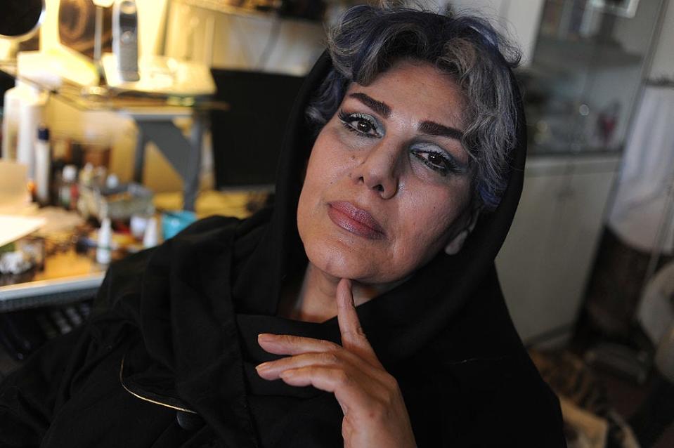 Maryam Khatoon Molkara photographed at her home in Karaj city outside Tehran