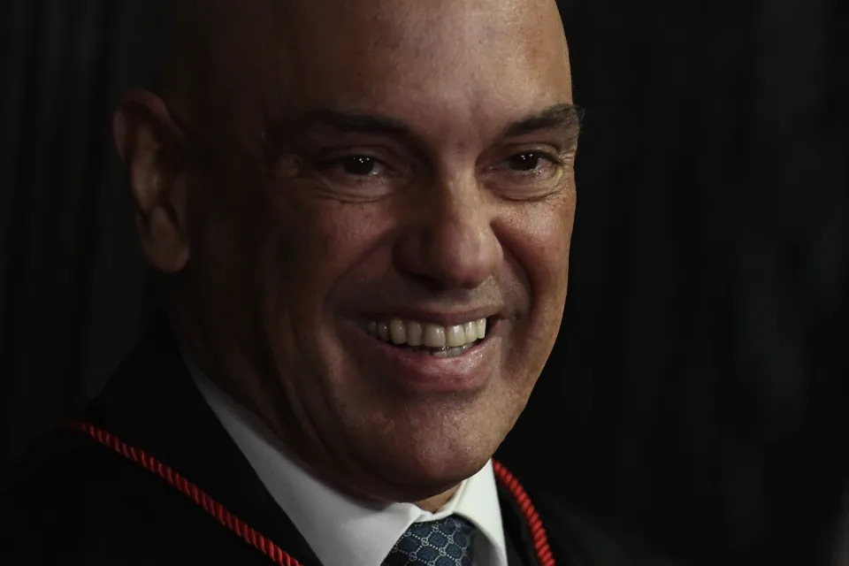 BRASILIA, BRAZIL - AUGUST 16: New president of the Superior Electoral Court Alexandre de Moraes is seen after his Inauguration ceremony as the new president of the Superior Electoral Court in Brasilia, Brazil on August 16, 2022. (Photo by Mateus Bonomi/Anadolu Agency via Getty Images)