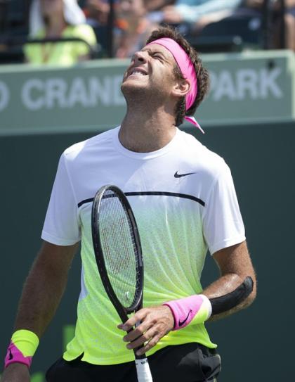 Thursday was not a great day for del Potro, but at least he was back on the court. (AP Photo/J Pat Carter)