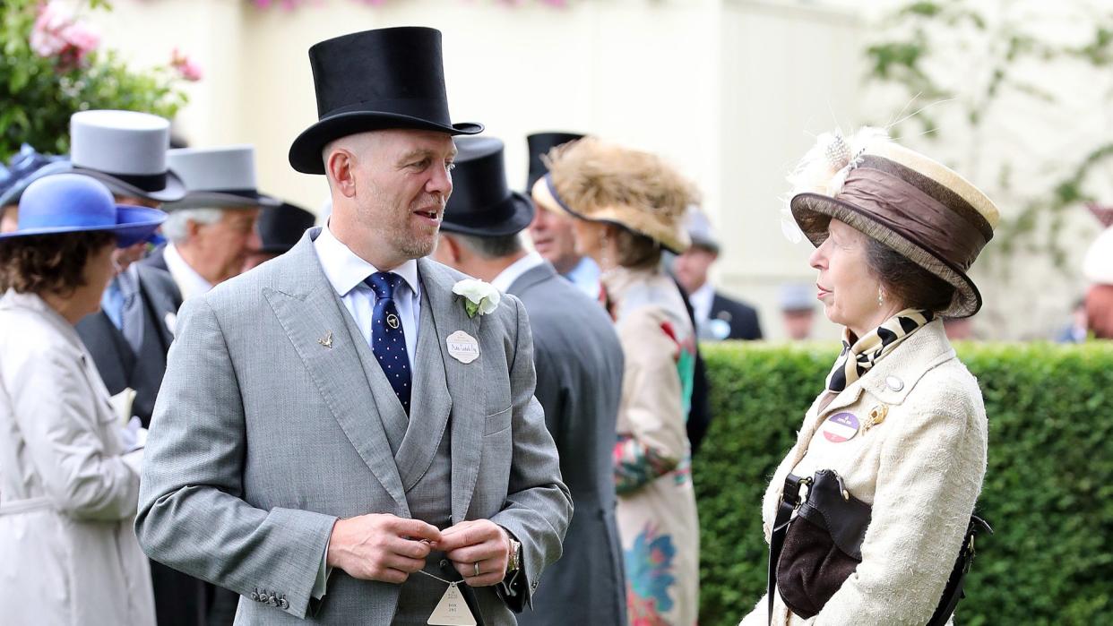 Mike Tindall and Princess Anne at Royal Ascot 2019