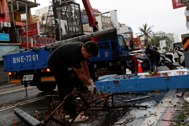 FILE PHOTO: FILE PHOTO: Typhoon Koinu in Kenting