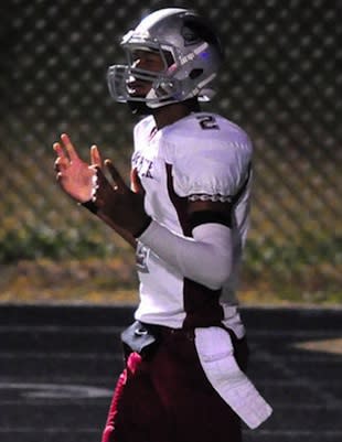 West Meck quarterback Jalan McClendon after being ejected from a playoff game — Charlotte Observer