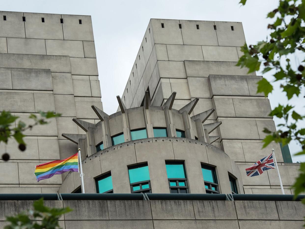 MI6 flew the rainbow flag in support of International Day Against Homophobia but MPs say the ‘wider public often has inaccurate and outdated perceptions about the agencies’: Getty