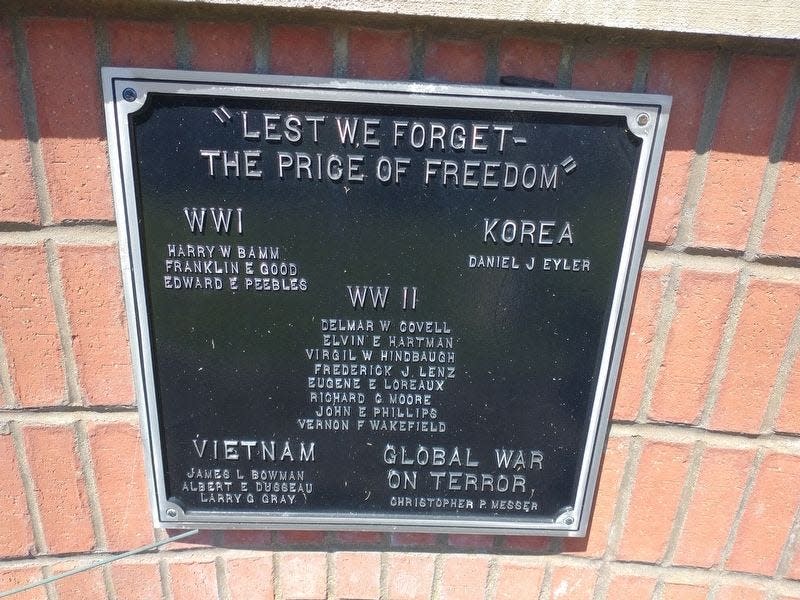 The Dundee Veterans Memorial includes the names 16 men who lives were lost in various military conflicts.