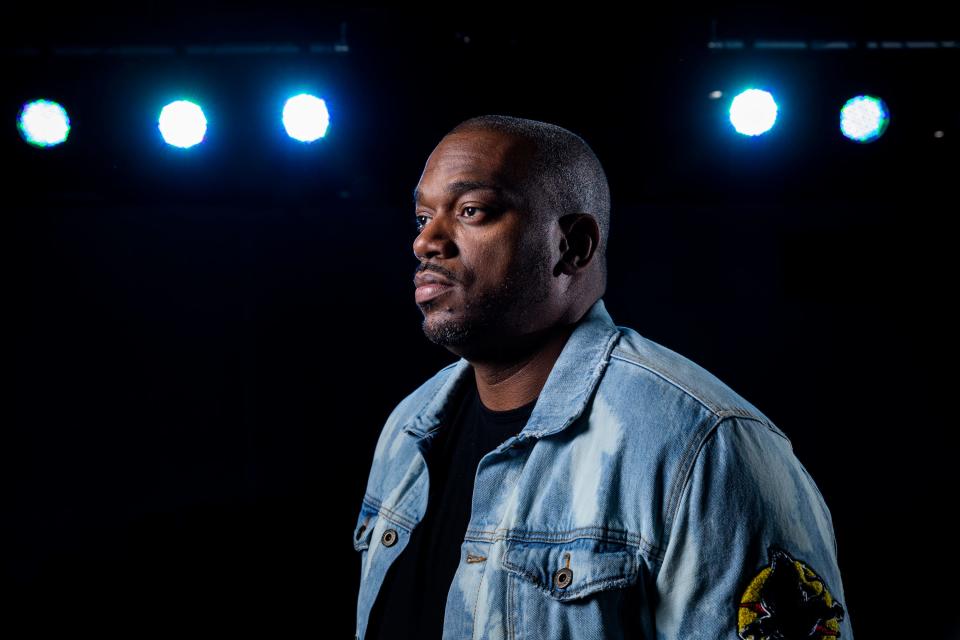 Adrian Crawford, 41, lead pastor of Engage Church in Tallahassee, Florida, preaches regularly about mental health, including sharing his own struggles.