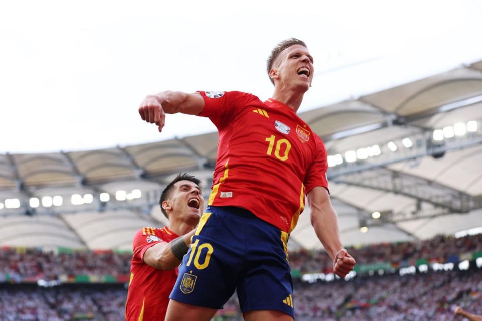 Spain are being branded as saviours of Euro 2024 with their more attractive playing style (Getty Images)
