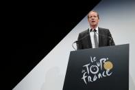 Tour de France director Christian Prudhomme speaks after he presented the itinerary of the 2017 Tour de France cycling race during a news conference in Paris, France, October 18, 2016. REUTERS/Benoit Tessier