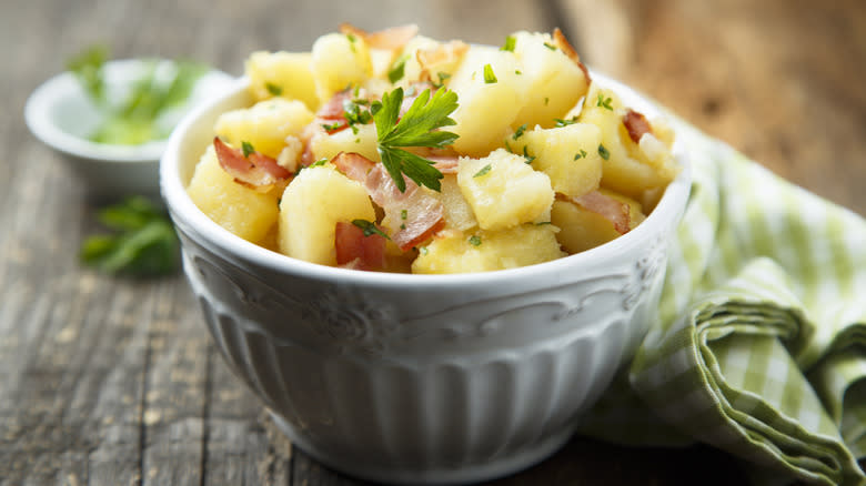 German potato salad with bacon