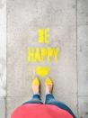 <p>Buy or make stencils bearing cheerful or inspiring messages to serve as fun — even moving — affirmations for all who pass by. Think “Be You” or “Be Happy” — or whatever feels right.</p><p><em><a href="https://lovelyindeed.com/diy-stencil-spray-chalk-sidewalk-messages" rel="nofollow noopener" target="_blank" data-ylk="slk:Get the tutorial from Lovely Indeed »;elm:context_link;itc:0;sec:content-canvas" class="link ">Get the tutorial from Lovely Indeed »</a></em></p>