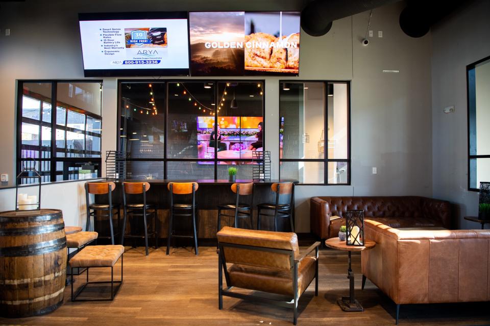 A lounge area at 35 North located at the corner of Kingston Pike and Campbell Station Road in Farragut on Thursday, Oct. 26, 2023.