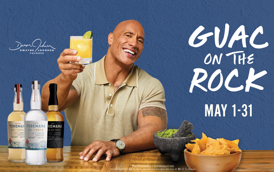 Teremana tequila co-founder Dwayne "The Rock" Johnson wants to pay for your guacamole.
