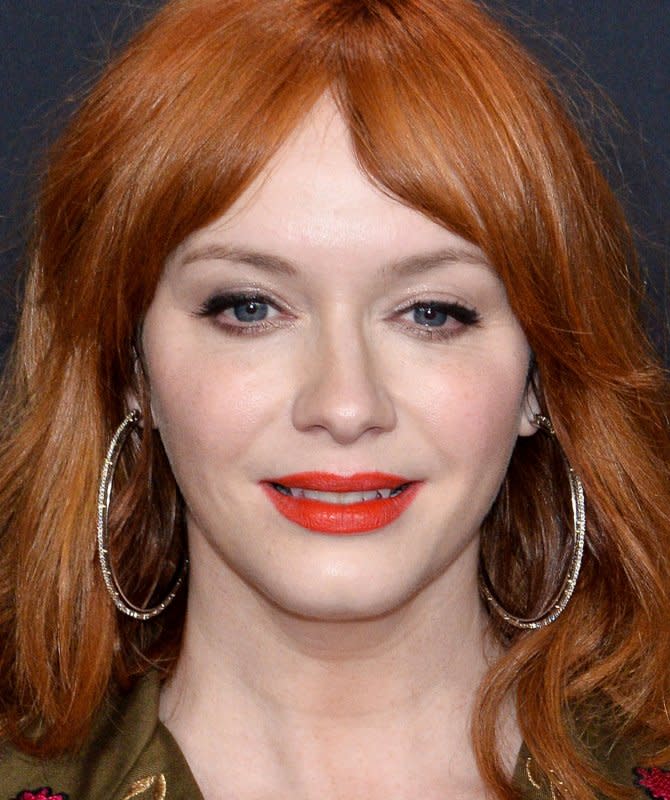 Christina Hendricks will guest star in "Hacks" Season 3. File Photo by Jim Ruymen/UPI