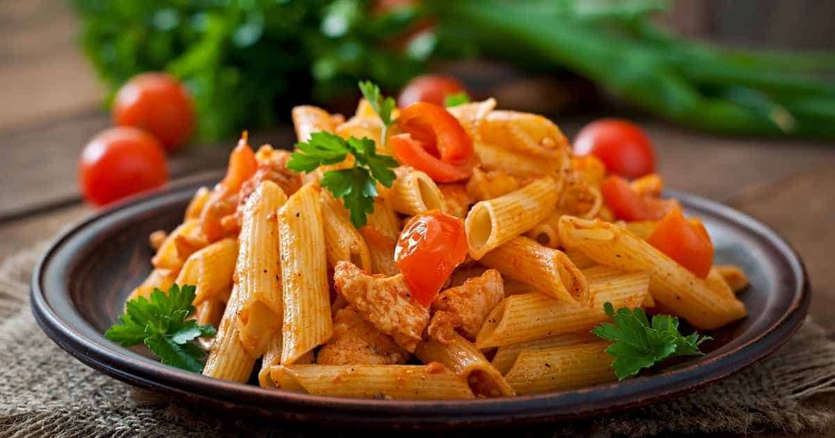 <p>Kim Schob</p><p>This minimal-effort chicken penne tastes like it came straight out of Olive Garden. Did we mention it only uses five ingredients?</p><p><strong>Get the recipe: <a href="https://www.kimschob.com/instant-pot-italian-tomato-chicken-penne/" rel="nofollow noopener" target="_blank" data-ylk="slk:Instant Pot Italian Tomato Chicken Penne;elm:context_link;itc:0;sec:content-canvas" class="link rapid-noclick-resp">Instant Pot Italian Tomato Chicken Penne</a></strong></p>