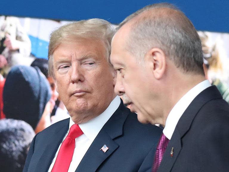 Erdogan accuses US of waging economic 'war' against Turkey as he threatens to ‘look for new allies’