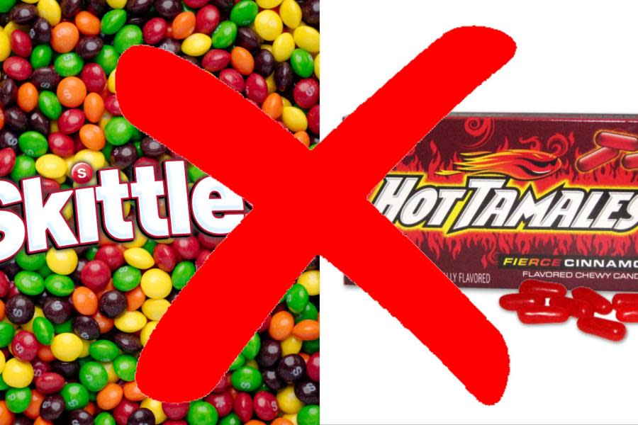 California podría prohibir la venta de Skittles, Hot Tamales y más dulces