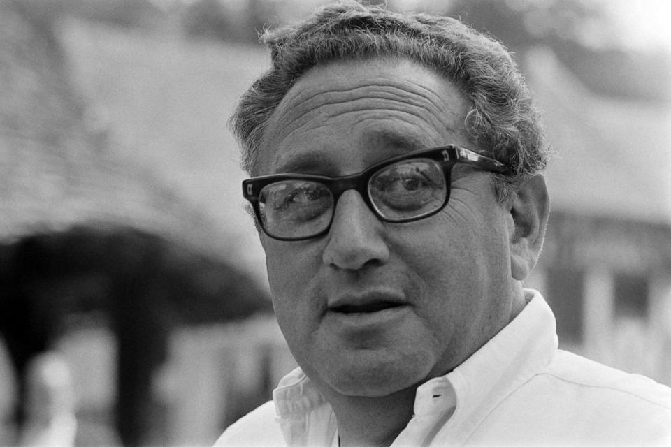 PHOTO: FILE - Secretary of State Henry Kissinger is pictured in France, Aug. 10, 1976. (AFP via Getty Images, FILE)