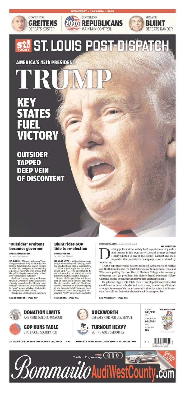 SNewspapers around the world react to Donald Trump’s victory