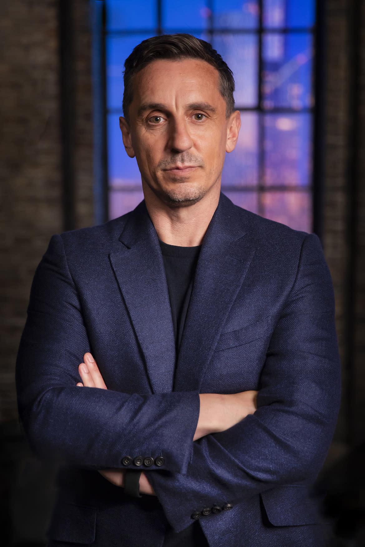 Gary Neville on Dragons' Den. (BBC)