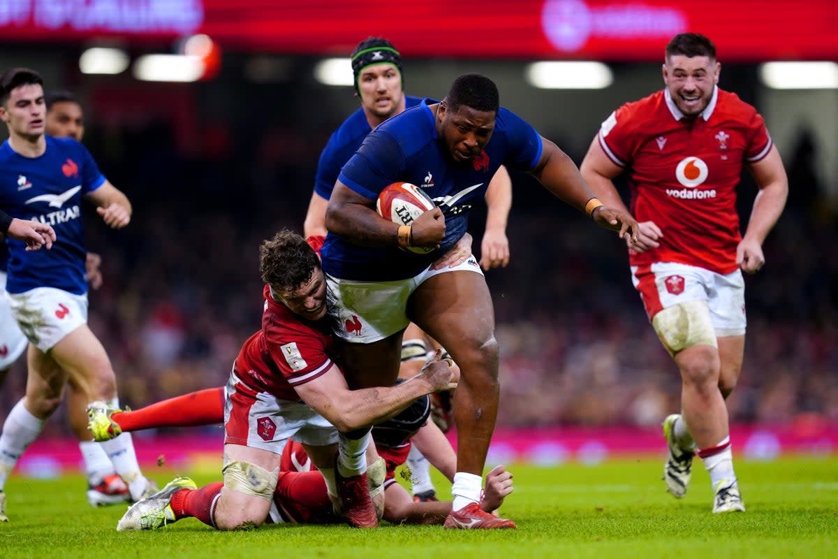 Georges-Henri Colombe impressed off the bench on debut for France (David Davies/PA Wire)