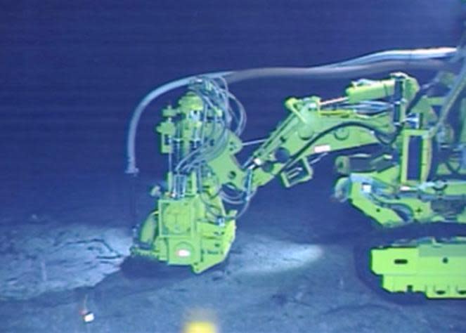 A 2020 deep-sea mining test carried out by Japanese officials. Travis Washburn