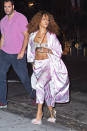 <p>Also firmly in the “pajamas as evening wear” club: Rihanna. She wins points for committing to the lewk, marabou mules and all (sorry, Kurt).</p><p><i>Photo: Getty</i></p>