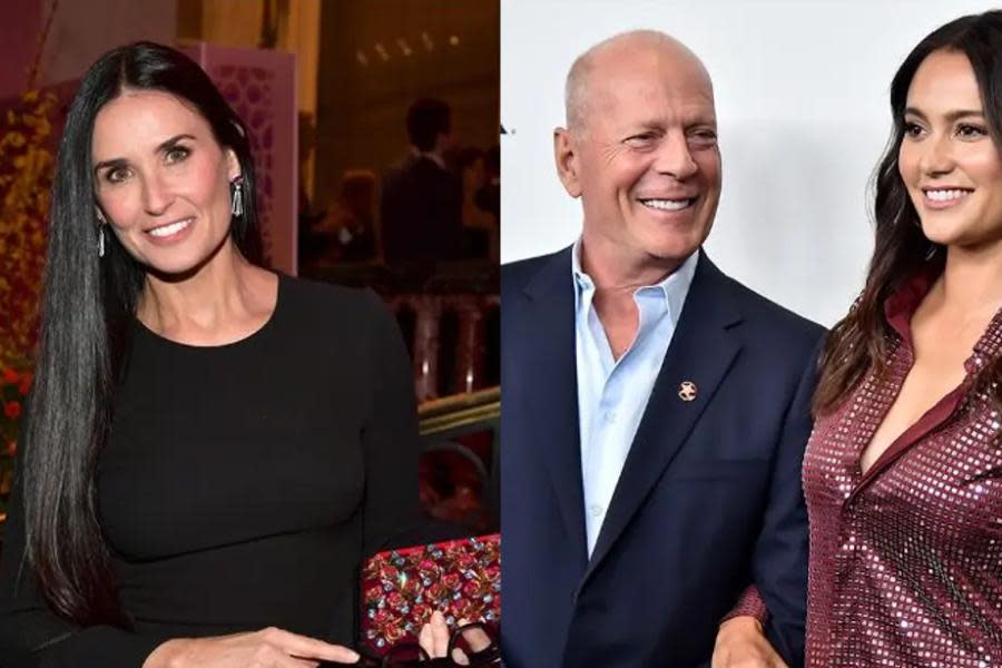 Esposa de Bruce Willis desmiente que Demi Moore se haya mudado con ellos