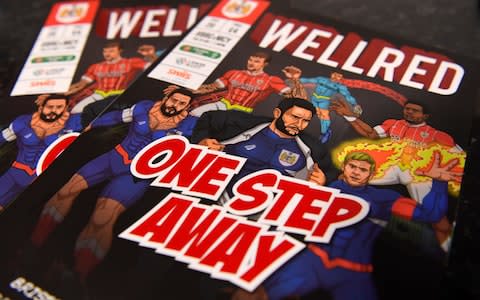 A match programme is seen prior to the Carabao Cup semi-final second leg - Credit: GETTY IMAGES