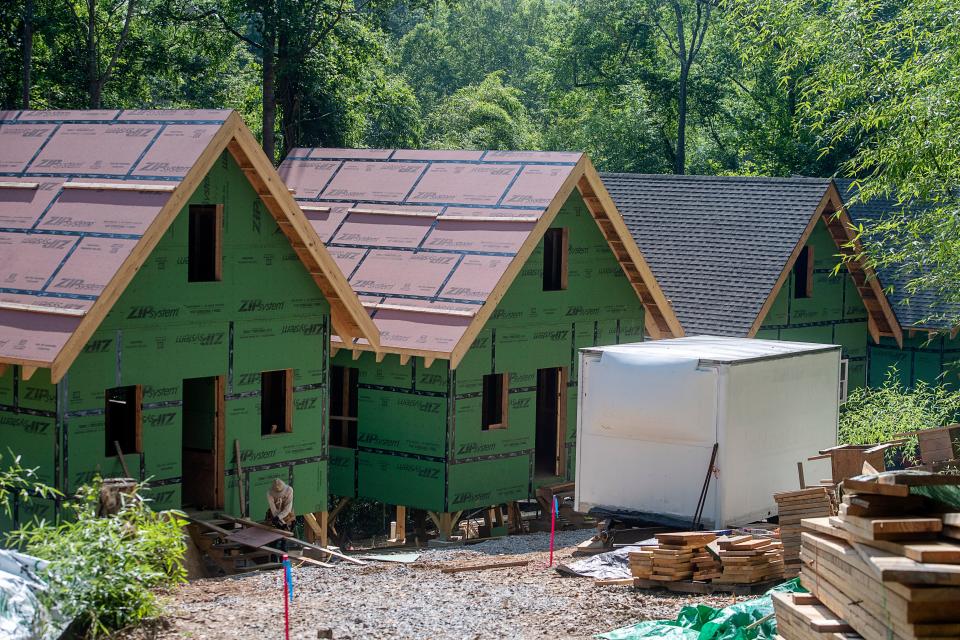 The construction of BeLoved Asheville’s tiny house village is underway.