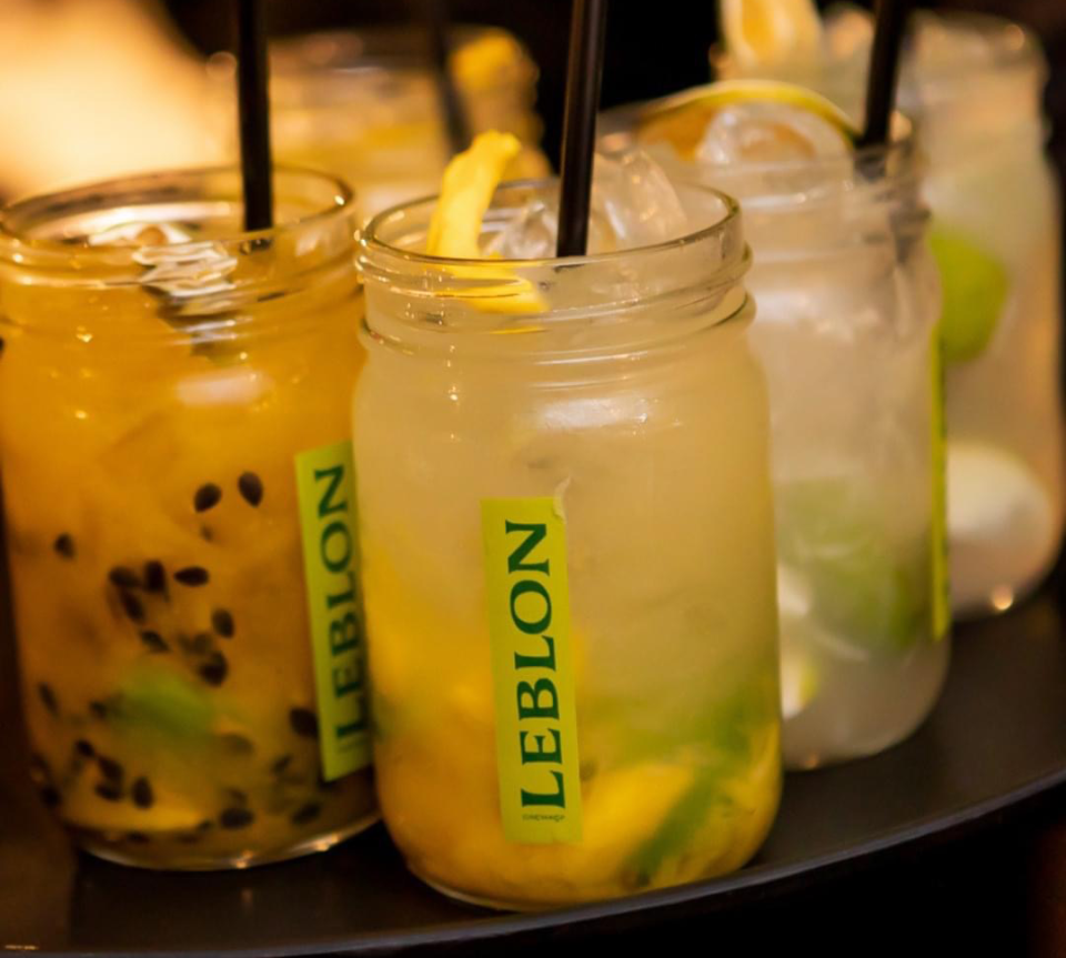 Caipirinha, a signature drink on the menu at Leblon Steak, is Brazilian national drink made with lime muddled over sugar and ice with Brazilian white rum.