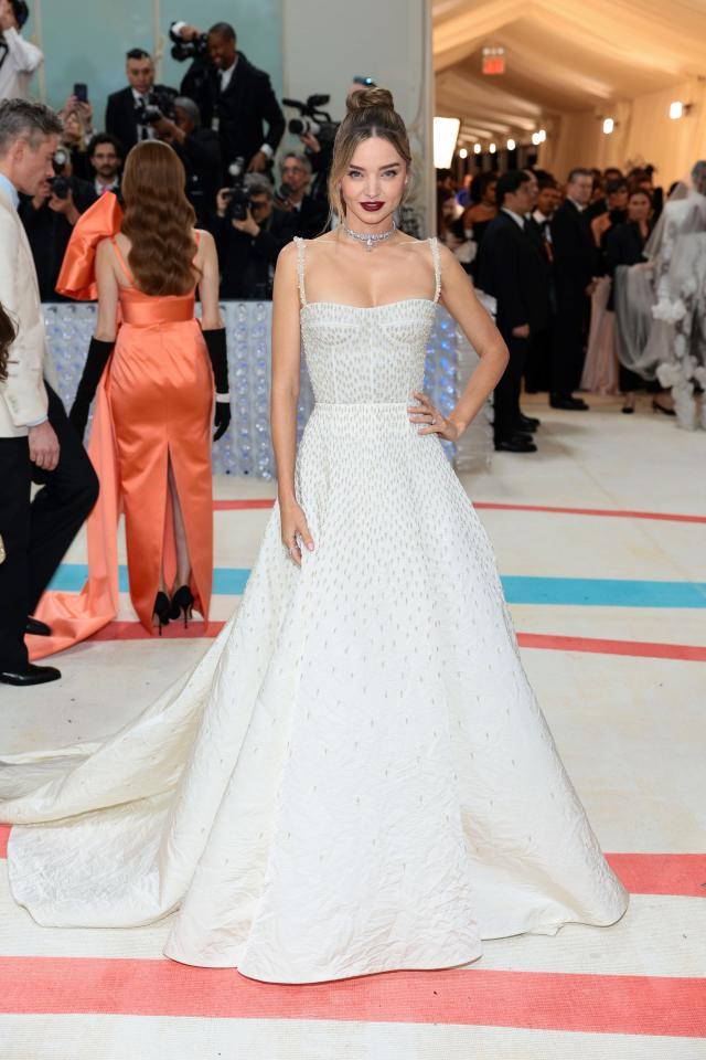 Aubrey Plaza Wears Sleek White Dress with Cutouts to 2023 Met Gala