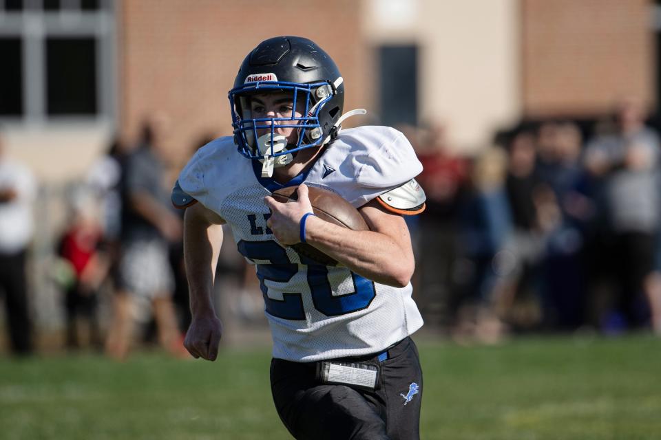 Connor Muldoon continues to move the ball for West Boylston.