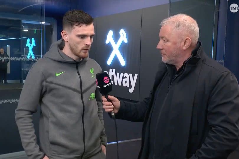 Andy Robertson was asked about Arne Slot before Liverpool faced West Ham