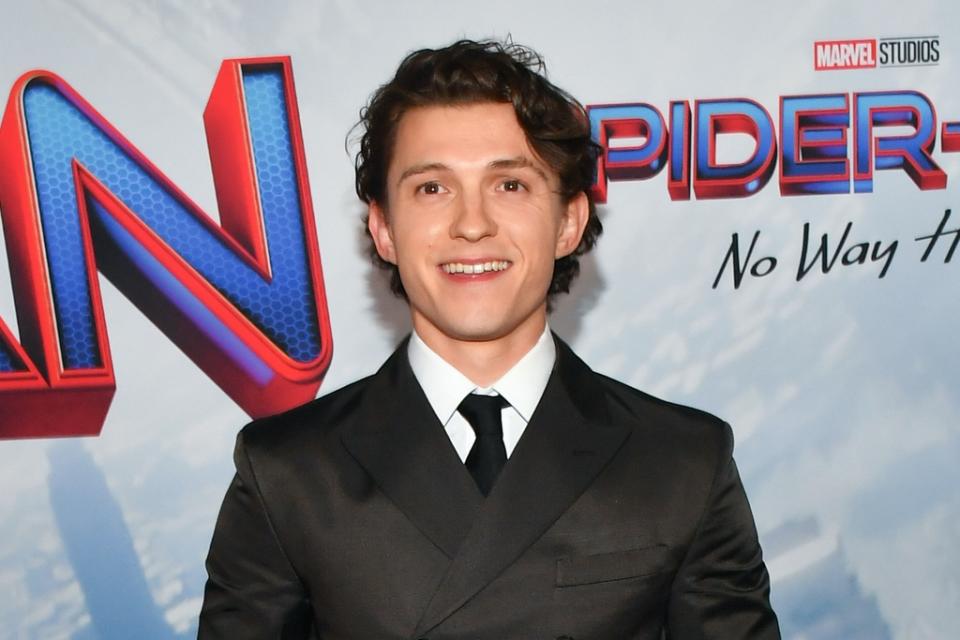 Tom Holland Buttons Up in Chocolate Prada Suit and Sleek Boots at 'Spider  Man: No Way Home' LA Premiere