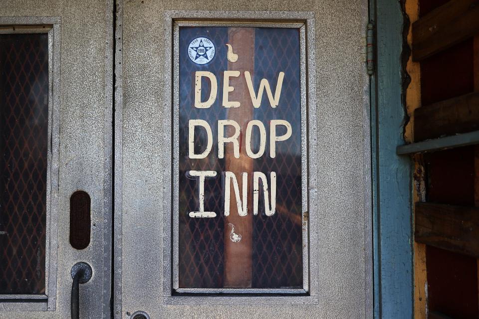 The signage of the historic hotel and nightclub the Dew Drop Inn on LaSalle Street in Central City. Photographed on Friday, July 23, 2021 in New Orleans, LA.