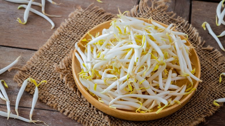 Bowl of bean sprouts