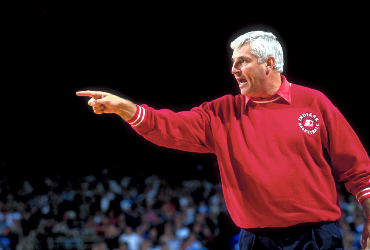 Bob Knight coached Indiana to three national championships. (John Biever /Sports Illustrated via Getty Images) 