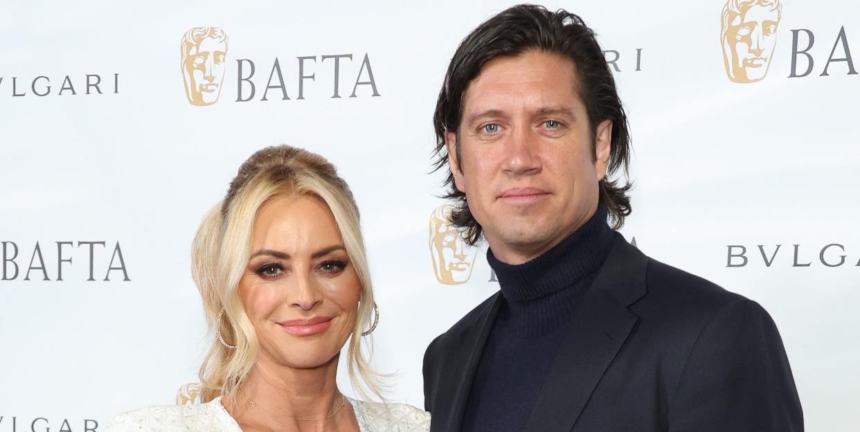 vernon kay and tess daly at the british academy film awards 2022 gala dinner