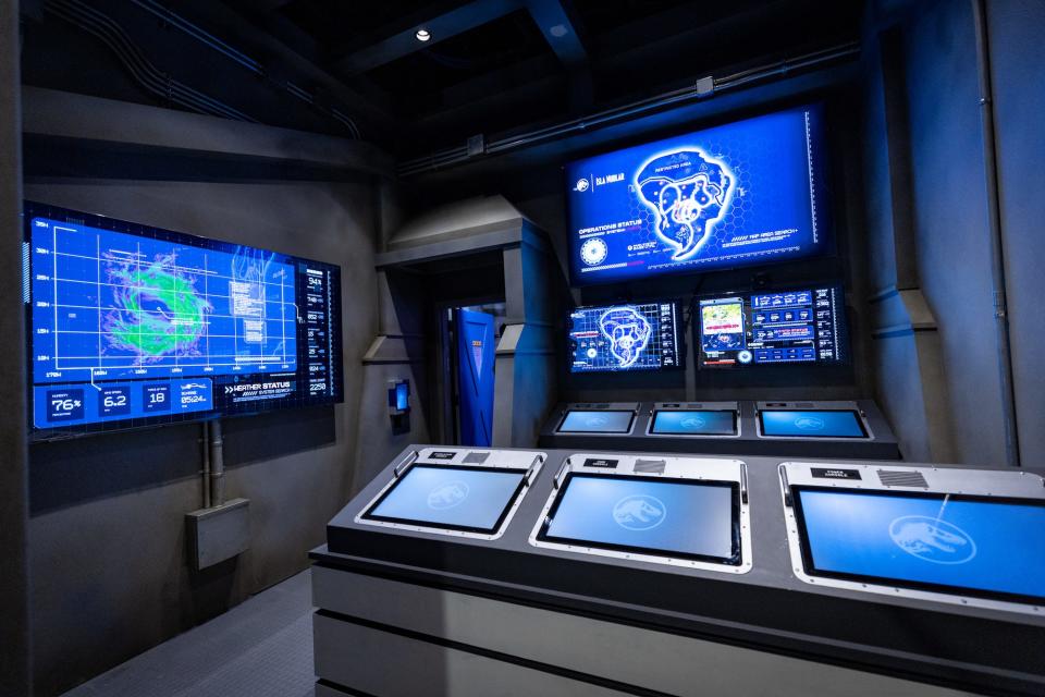 During Jurassic World: Escape, guests are set during the first film in another secret lab.