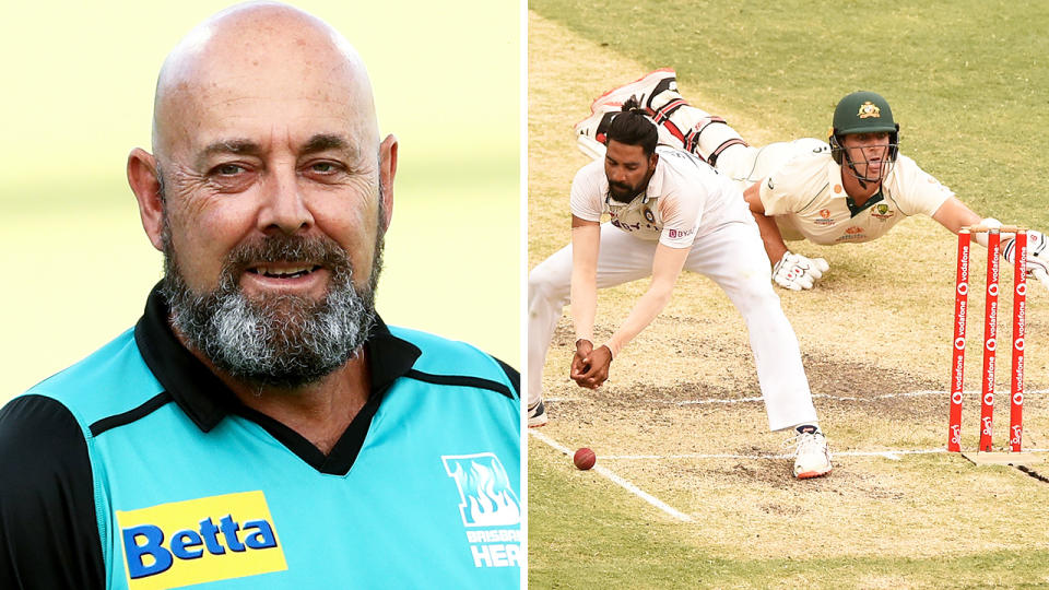 Brisbane Heat coach Darren Lehmann wants the original Gabba pitch to be preserved, should the Queensland capital be successful in its being for the 2032 Olympic Games. Pictures: Getty Images