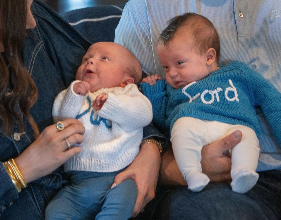 Ford Kelly (right) was born first, weighing 2 pounds, 2 ounces, on June 27. Duke was born nearly two hours later at 9:30 a.m., weighing 2 pounds.