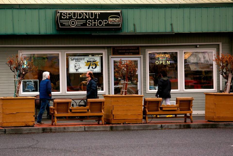 The Spudnut Shop at the Uptown Shopping Center in Richland.