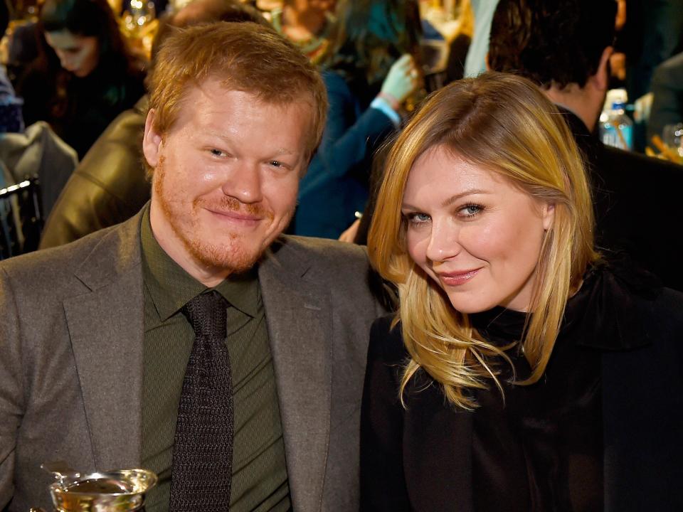 Actors Jesse Plemons and Kirsten Dunst attend the 2017 Film Independent Spirit Awards at the Santa Monica Pier on February 25, 2017 in Santa Monica, California.