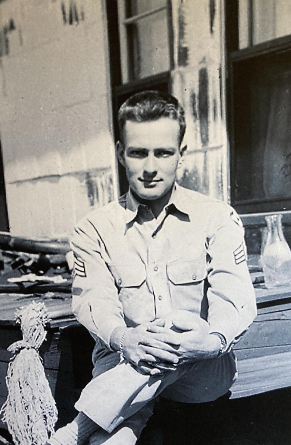 Richard Beaber of New Philadelphia is shown in his Army uniform during World War II.