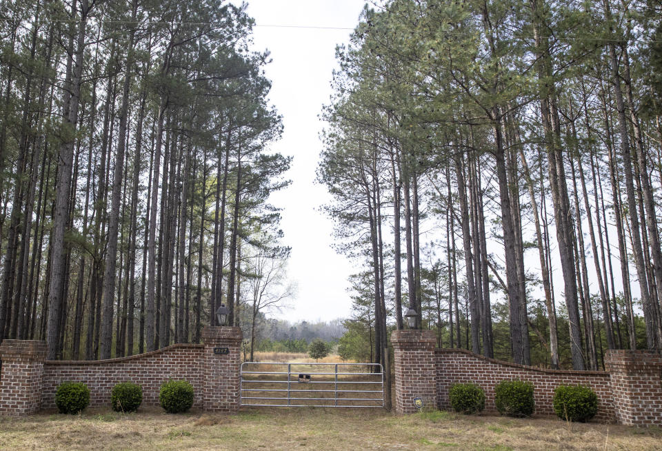 The entrance to the house at the Murdaugh family's property in Islandton, March 1, 2023