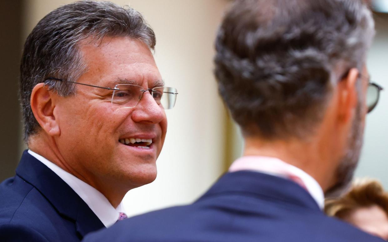 Maros Sefcovic European Union Brexit negotiator - Stephanie Lecocq/EPA-EFE/Shutterstock