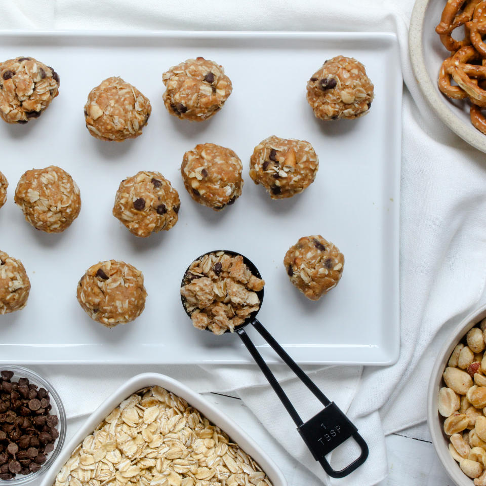 Salted Peanut Butter Pretzel Energy Balls