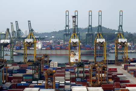 A general view of PSA International's Tanjong Pagar container terminal in Singapore July 7, 2015. REUTERS/Edgar Su/Files