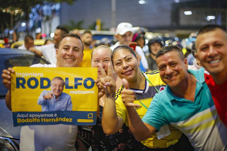 Simpatizantes de Hernández en Bucaramanga