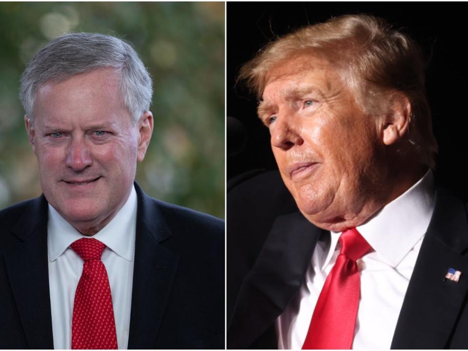 Mark Meadows, Donald Trump